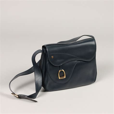 Gucci Borsa Vintage a Tracolla Pelle Blu 